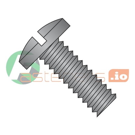 Newport Fasteners #8-32 x 3/8 in Slotted Binding Machine Screw, Black Oxide Steel, 10000 PK 202245